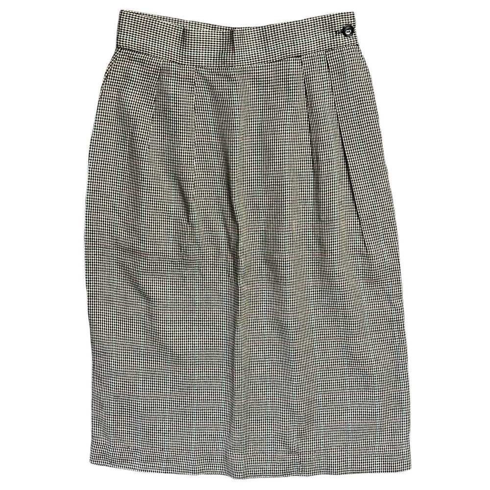 This One's‎ For You Skirt Size 6 Multicolor Houndstooth Vintage Workingcore NEW